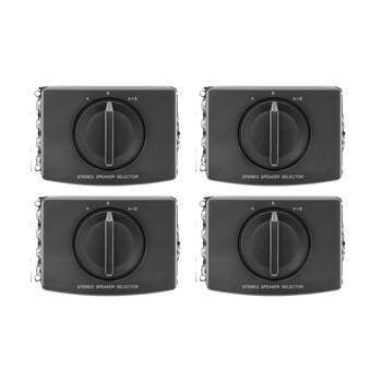 4PK Pro2 2 Way Stereo Speaker Switch A/ B/ A+B Selector Audio