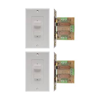 2PK Pro2 A B Or A+B Speaker Selector Wall Plate Switch A 100W Mount Toggle PRO2