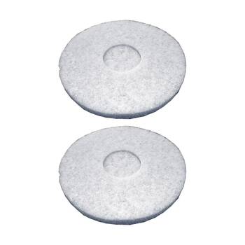 2PK Polystar White Floor Polisher Pad Compatible With PS-100 13 Inch