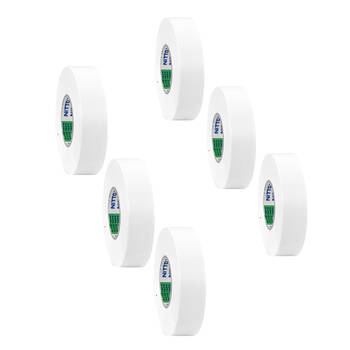 6PK Nitto White 20Mt Tape PVC Electrical Insulation 20 Metre