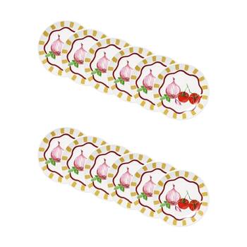 12PK Porto Valentina Italian Onion/Tomato Inspired Illustration Side Plate 20cm