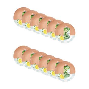 12PK Porto Valentina Italian Lemon/Oil Inspired Illustration Side Plate 20cm