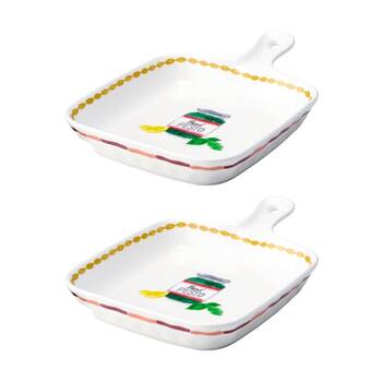 2PK Porto Italian Inspired Valentina Baking Tray W/ Handle 25x18cm