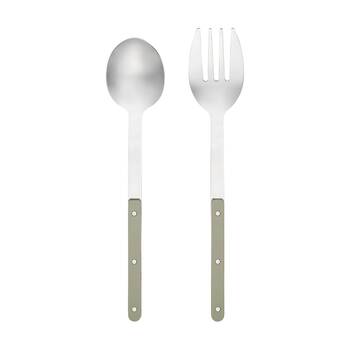 2pc Porto Sona Salad Serving Cutlery/Utensils Set Sage Green