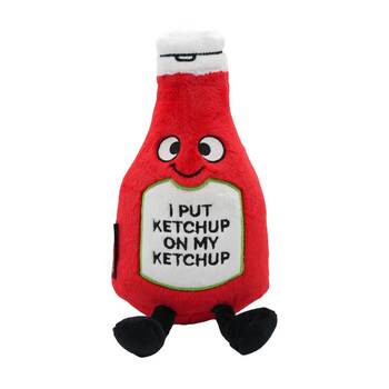 Punchkins On My Ketchup Soft Stuffed Collectible Cute Plush Toy Red