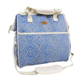 LVD Santorini Insulated Family Cooler Storage Travel Bag 32x30x20cm Blue