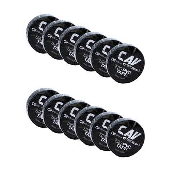 12PK Victor Sports PVC Heavy Duty Electrical Insulation Tape Roll Black 18mmx20m