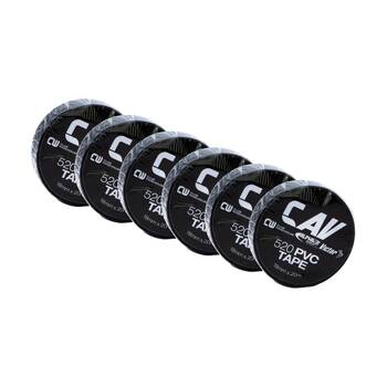 6PK Victor Sports PVC Heavy Duty Electrical Insulation Tape Roll Black 18mmx20m
