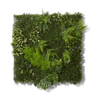 E Style Rainforest Wall Outdoor PE Artificial Tiles Green 100x20x100cm