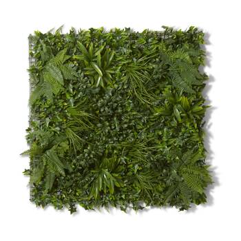 E Style Lush Green Wall Outdoor PE PVC Artificial Tiles 100x20x200cm