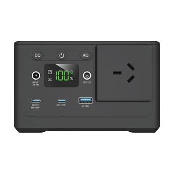 Nrg Vault 150W Portable Power Station AC DC USB 15W Wireless Charging Pad Black