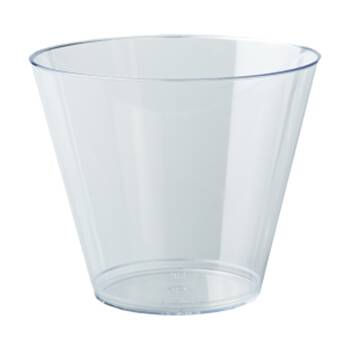 48x 10pc Partyware Reusable Whiskey Cup Set 270ml Clear