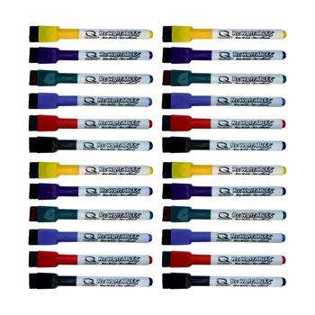 4x 6pc Quartet Marker Rewritables Colourful Fine Tip Pen Assorted