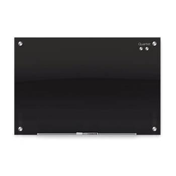Quartet Glass Board Infinity Magnetic Whiteboard 450x600mm Black