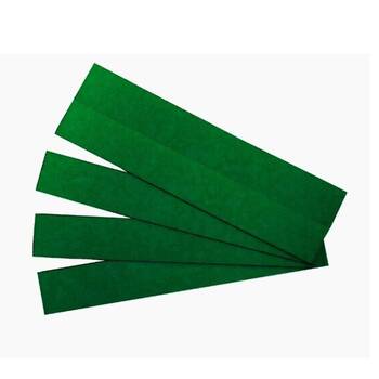 25pc Quartet Magnet Strips Reusable Magnetic Tape 22x150mm Green