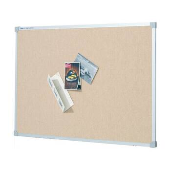 Quartet Bulletin Board Fabric Aluminium 1200x1800mm Bondi Blue