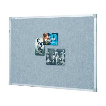 Quartet Bulletin Board Fabric Surface Aluminium 1200x1800mm Silver