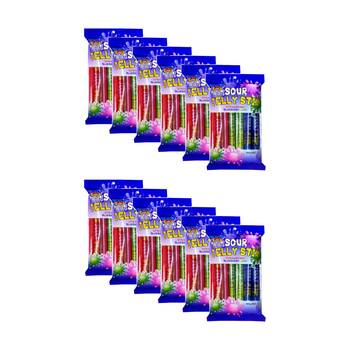 12x 20pc TNT Sour Jelly Stix 20g Fruit Flavour Chewy Lollies/Gummies
