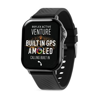 Reflex Active Venture XL Water Resistant?AMOLED Screen Smart Watch Black