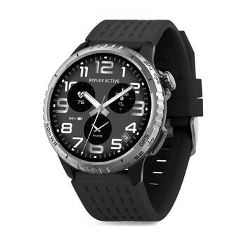 Reflex Active SeaVenture 5ATM Water Resistant Smart Watch Black