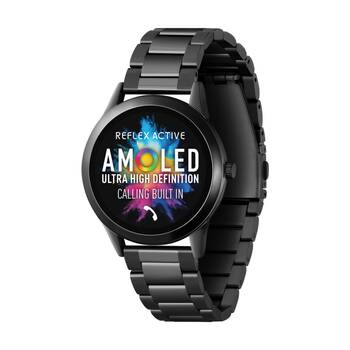 Reflex Active Series 31 Full AMOLED Link Strap Smart Watch Black