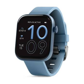 Reflex Active Series 40 AMOLED Silicone Calling Smart Watch Denim Blue