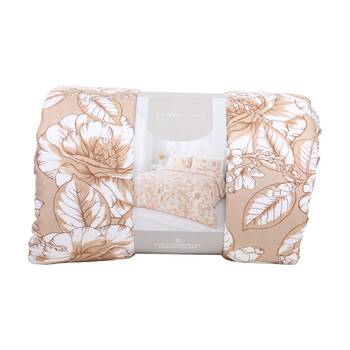 3pc Odyssey Living Lucia Comforter & Pillowcase Bedding Set Birch
