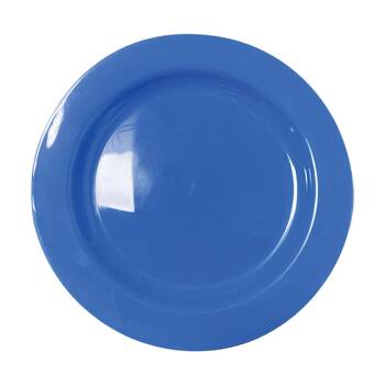 24x 10pc Partyware Reusable Dinner Plates Set Tableware 230mm Blue