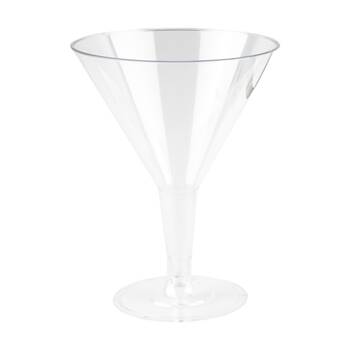 24x 6pc Partyware Reusable Cocktail Glass Set Tableware 210ml Clear