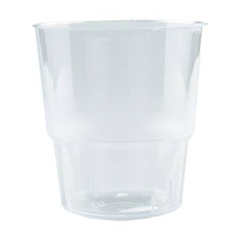 12x 12pc Partyware Reusable Juice Glass Set Tableware 200ml Clear