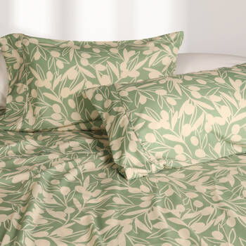 Odyssey Living Hunter Valley Thermal Flannel Home Bedding Sheet Set Olive