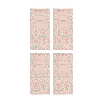 4x 2pc Bas Phillips Printed Linen Looks Tea Towel Set Cotton Winter Delicates