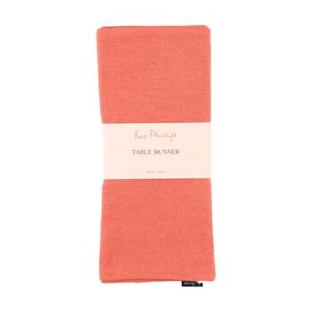 Bas Phillips Linen Tencel Table Runner Kitchen Textile Rust MED 35x180cm