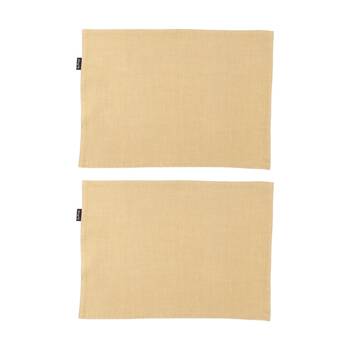 2x 4pc Bas Phillips Linen Tencel Placemat Set Tableware Moss 33x45cm