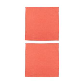 2x 4pc Bas Phillips Linen Tencel Napkins Set Kitchen Textile Rust 45cm
