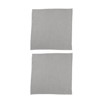 2x 4pc Bas Phillips Linen Tencel Napkins Set Kitchen Textile Misty Blue 45cm