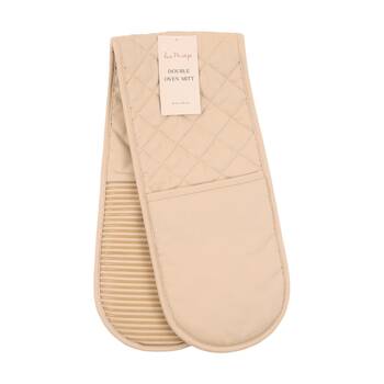 Bas Phillips Essentials Cotton Double Oven Mitt Kitchen Linen Beach 18x90cm