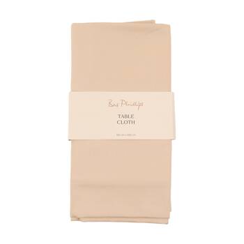 Bas Phillips Essentials Cotton Table Cloth W/ Piped Edge Beach MED 150x230cm
