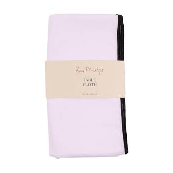 Bas Phillips Essentials Cotton Table Cloth W/ Piped Edge White Large 150x300cm