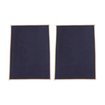 2x 4pc Bas Phillips Essentials Cotton Placemat Set Table Linen Blue 33x35cm