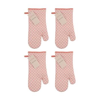 4PK Bas Phillips Printed Linen Looks Oven Mitt Kitchen Accessory Daisy