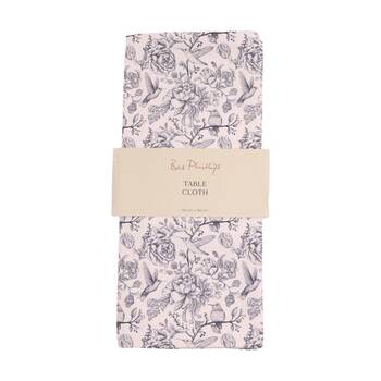 Bas Phillips Printed Linen Looks Table Cloth Blue Birds Small 140x180cm