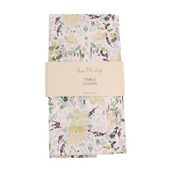 Bas Phillips Printed Linen Looks Table Cloth Green Wonderland MED 140x230cm
