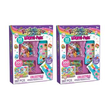 2x Rainbow Loom Loomi-Pals Auto Bracelet Craft Kit Set 7Y+ 382pc