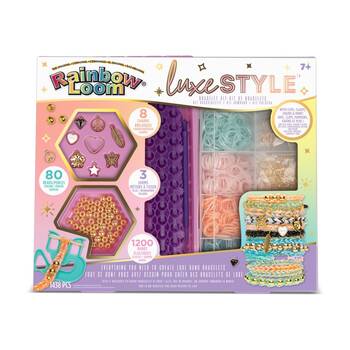 Rainbow Loom Luxe Style Bracelet Kit Craft Set Kids Creative Fun 7Y+ 1438pc
