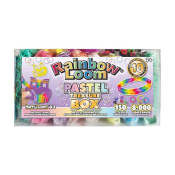 Rainbow Loom Treasure Box Pastel Bracelet Bands Kit Craft Set 8152pc