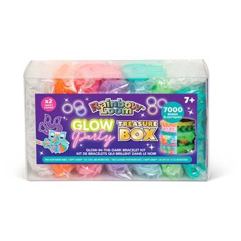 Rainbow Loom Treasure Box Glow Bracelet Kit In The Dark Bands 7152pc