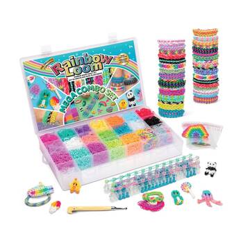 Rainbow Loom Mega Combo Case Bracelet Kit Craft Set Kids 7Y+ 7456pc