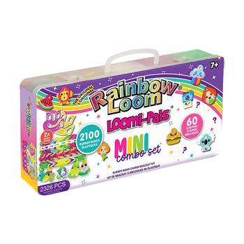 Rainbow Loom Loomi-Pals Mini Combo Case Bracelet Kit Craft Set Kids 2326pc