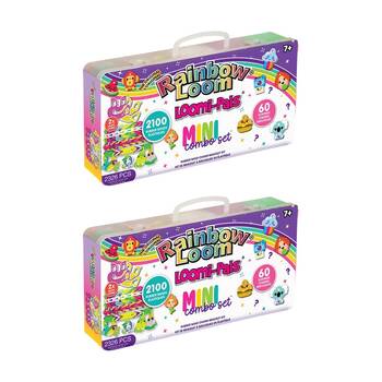 2x Rainbow Loom Loomi-Pals Mini Combo Case Bracelet Kit Craft Set Kids 2326pc